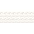 opoczno french braid white structure płytka ścienna 29x89 