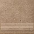 paradyż mattone sabbia brown stopnica prosta 30x30 