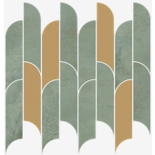 tubądzin tissue green mozaika 27.2x29.8 