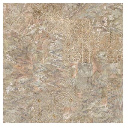 Wielkoformatowa satynowa płytka Mikonos gres 60,8x60,8 z geometryczno-roślinnym wzorem - zdjęcie nr: 3