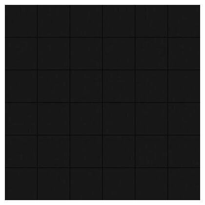 aparici art-deco black natural 5x5 mozaika 29.75x29.75 