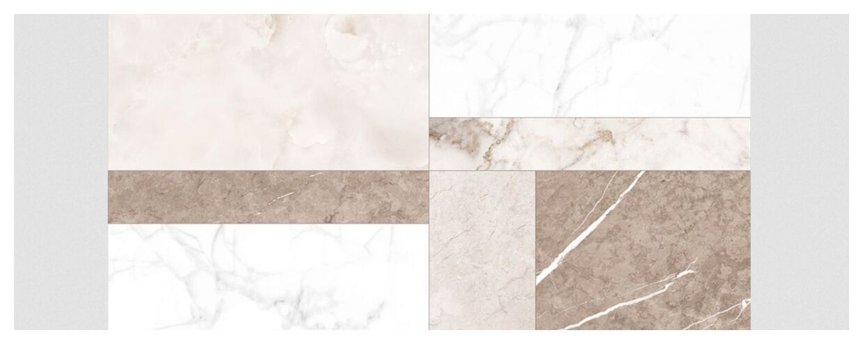 Ibiza Marble Natural gres patchworkowy w odcieniach kremu i brązu z matowym wykończeniem - zdjďż˝cie nr: 2