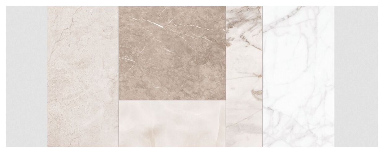 Ibiza Marble Natural gres patchworkowy w odcieniach kremu i brązu z matowym wykończeniem - zdjďż˝cie nr: 4