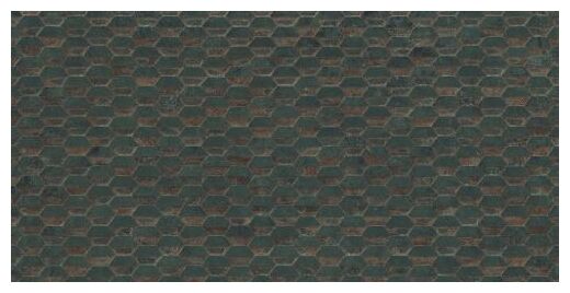 aparici steel green stamping natural płytka ścienna 49.75x99.55 - zdjęcie główne