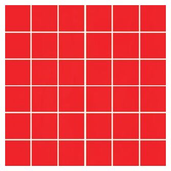 aparici neutral red 5x5 mozaika 29.75x29.75 - zdjęcie główne