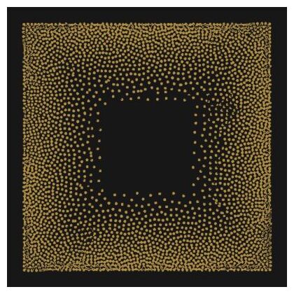 aparici art-deco black negroni natural gres rektyfikowany 29.75x29.75 - zdjęcie główne