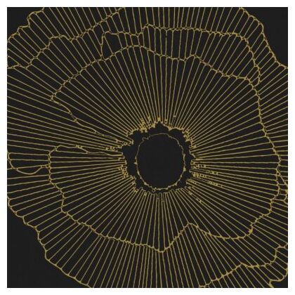 aparici art-deco black spritz natural gres rektyfikowany 29.75x29.75 - zdjęcie główne