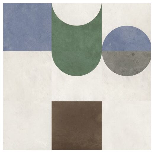 aparici mud stamp natural gres 59.2x59.2 - zdjęcie główne