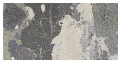 Matowy gres Lithops Lipan Stamp Natural z efektem kamienia w odcieniach szarości i beżu