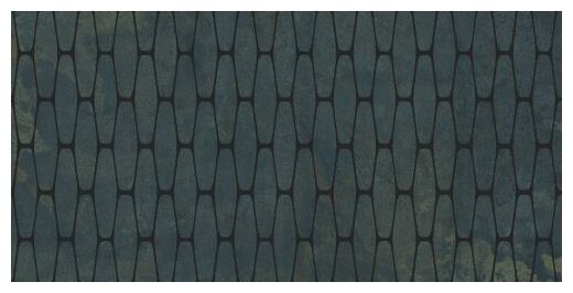 aparici illusion turquoise stamp gres lappato rektyfikowany 49.75x99.55 - zdjęcie główne