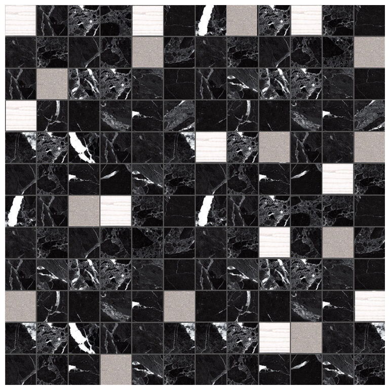 aparici luxor royal black 2.5x2.5 mozaika 29.75x29.75 - zdjęcie główne