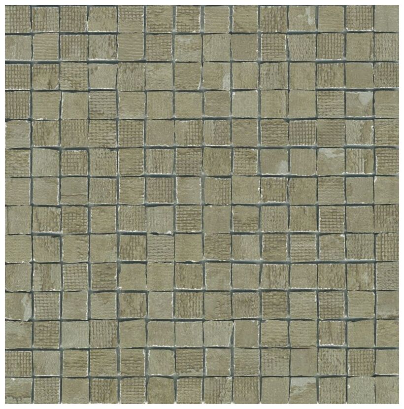 Nieregularna mozaika Jacquard Vison Broken z matowym wykończeniem w ziemistych odcieniach