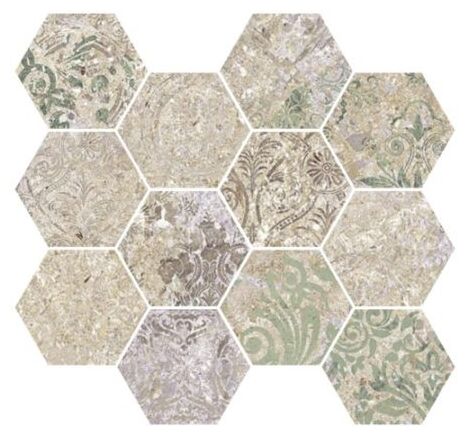 aparici bohemian blend natural hexagonal mozaika 28x30 - zdjęcie główne