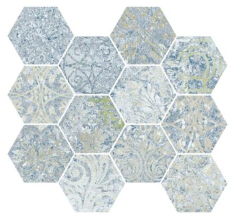 aparici bohemian blue natural hexagonal mozaika 28x30 - zdjęcie główne