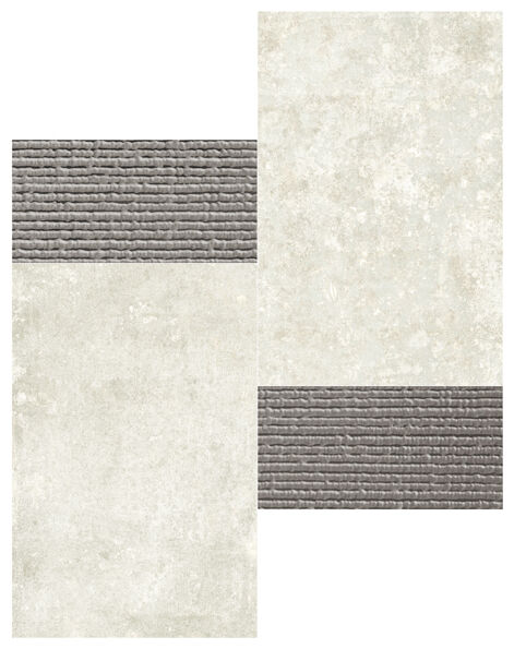 aparici grunge white 3d silver mozaika 28.5x28.5 - zdjęcie główne