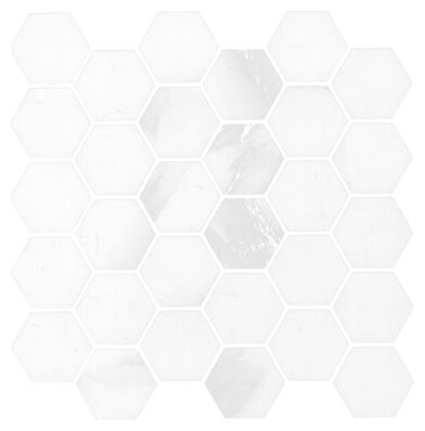 aparici apuane white hexagon mozaika 26.3x27.4 - zdjęcie główne
