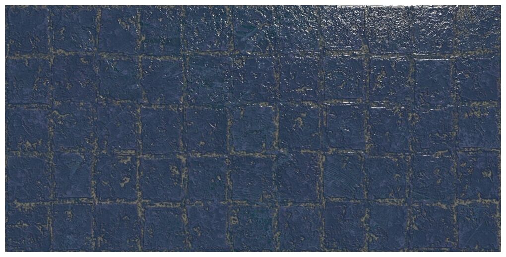 aparici abstra blue blocks gres rektyfikowany 49.75x99.55 - zdjęcie główne