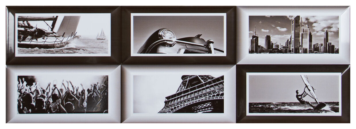 aparici metro black b dekor 20x59.2 - zdjęcie główne