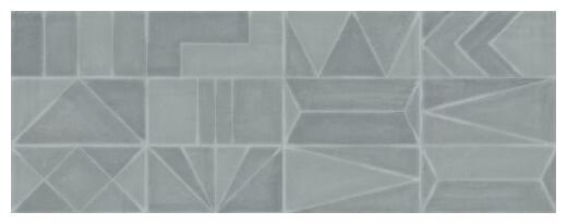 Szara płytka ścienna Vitro Grey Urvanity z geometrycznym wzorem i błyszczącą powierzchnią