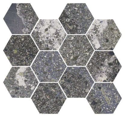 aparici lithops lipan stamp natural hexagonal mozaika 28x30 - zdjęcie główne