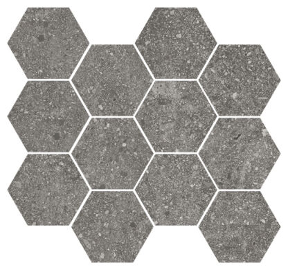 aparici lithops grey natural hexagonal mozaika 28x30 - zdjęcie główne