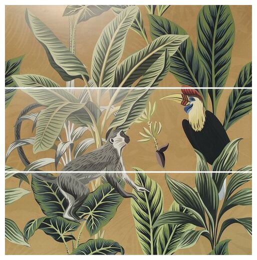 ape ceramica abc toucan ocre set(3) dekor 40x120 
