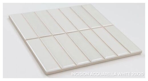 ape ceramica incision acquarella white płytka ścienna 20x20 - zdjęcie nr: 2