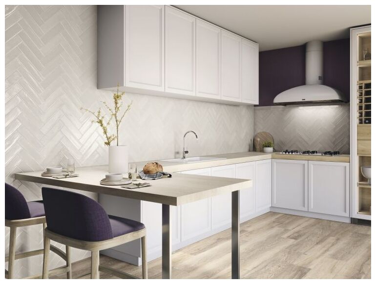 ape ceramica acquarella white płytka ścienna 7.5x30 - zdjęcie nr: 5