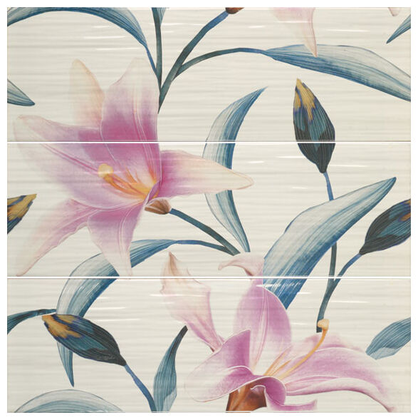 ape ceramica adriana turquesa/purpura set(3) dekor 20x60 - zdjęcie główne