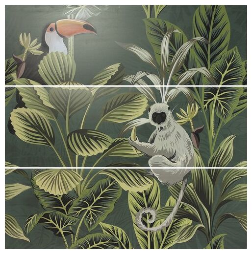 ape ceramica def toucan green set(3) dekor 40x120 - zdjęcie główne