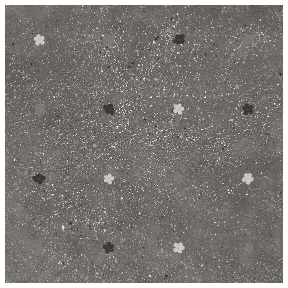 ape ceramica fiori graphite gres rektyfikowany 60x60 - zdjęcie główne