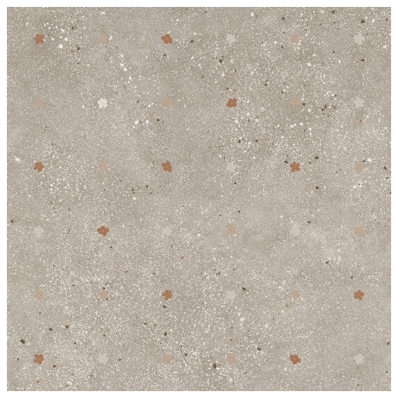 Fiori Tortora gres rektyfikowany 90x90 z matową powierzchnią imitującą beton w stylu vintage