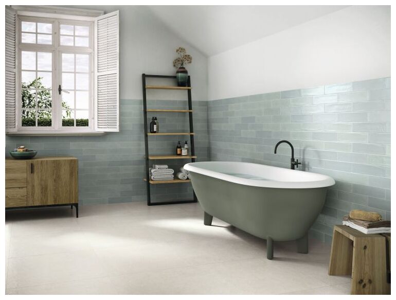 ape ceramica acquarella light green płytka ścienna 7.5x30 - zdjęcie nr: 3