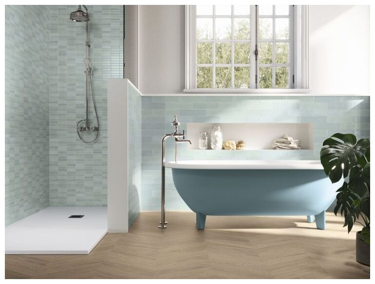 ape ceramica acquarella light green płytka ścienna 7.5x30 - zdjęcie nr: 4