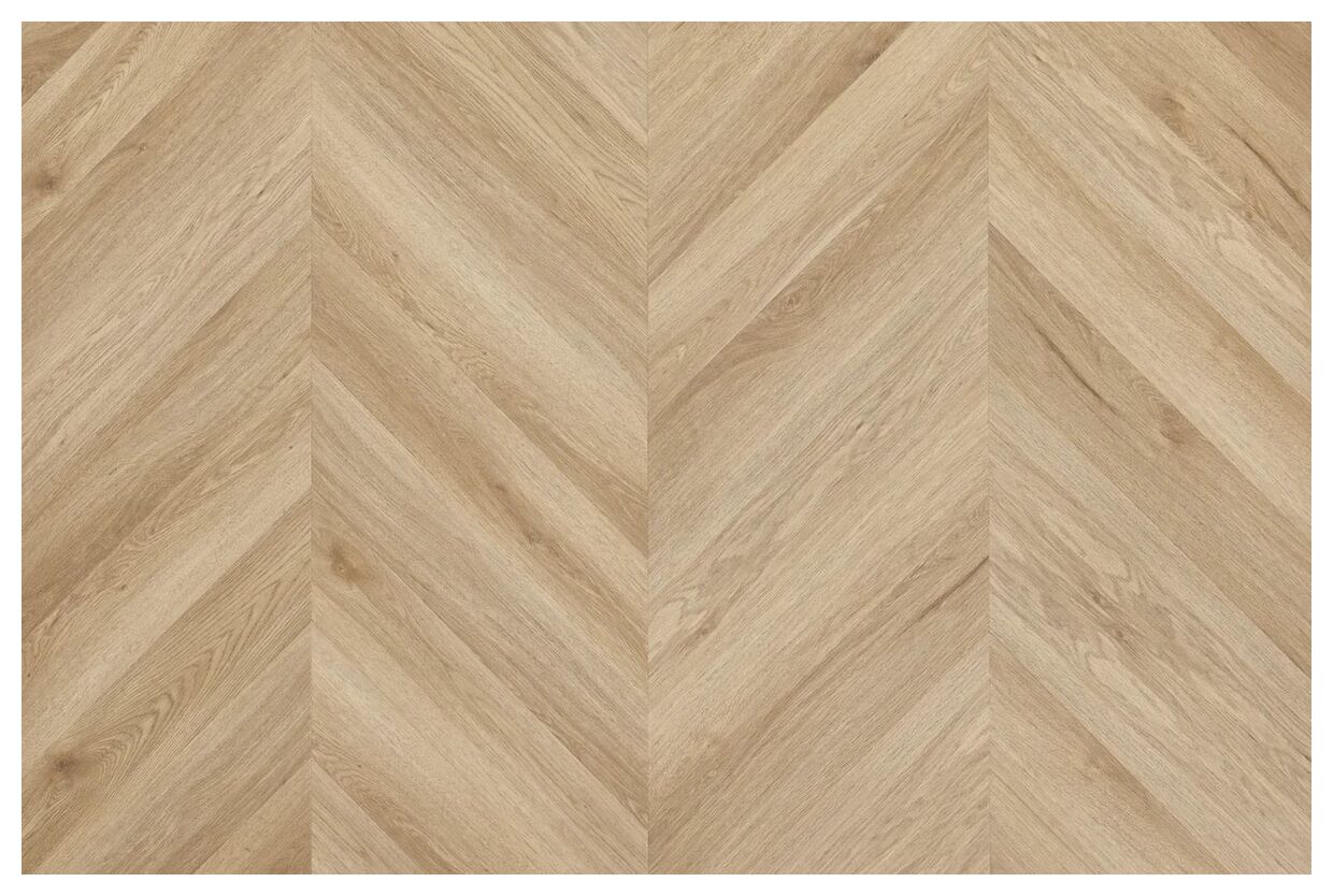 Amaron Chevron Dab Harlow panel winylowy o jasnym dębowym wzorze w układzie jodełki