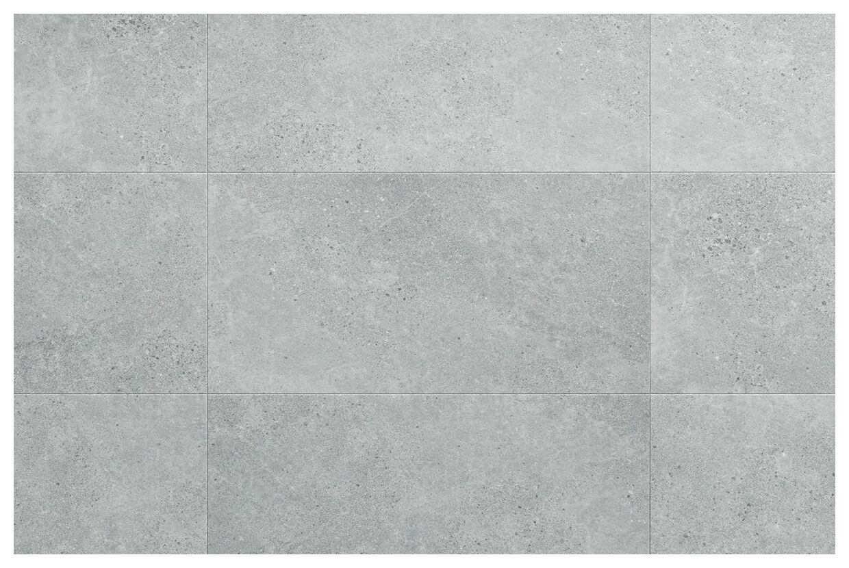 Matowy panel winylowy Amaron Forma Ninaventura Silver z betonową szarą fakturą 45,7x91,4 cm