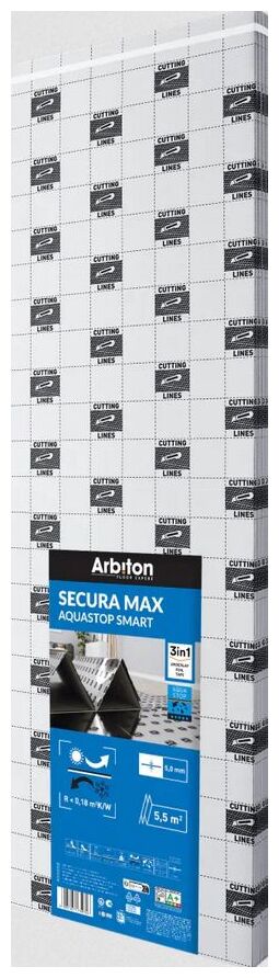Arbiton Secura MAX Aquastop Smart 3W1 podkład 5 MM Rolka 5.5 M2