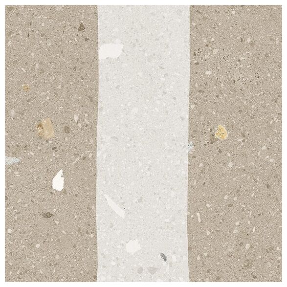 Matowa płytka Granola Avellana gres 20x20 w stylu lastryko z różnorodnymi szarymi detalami