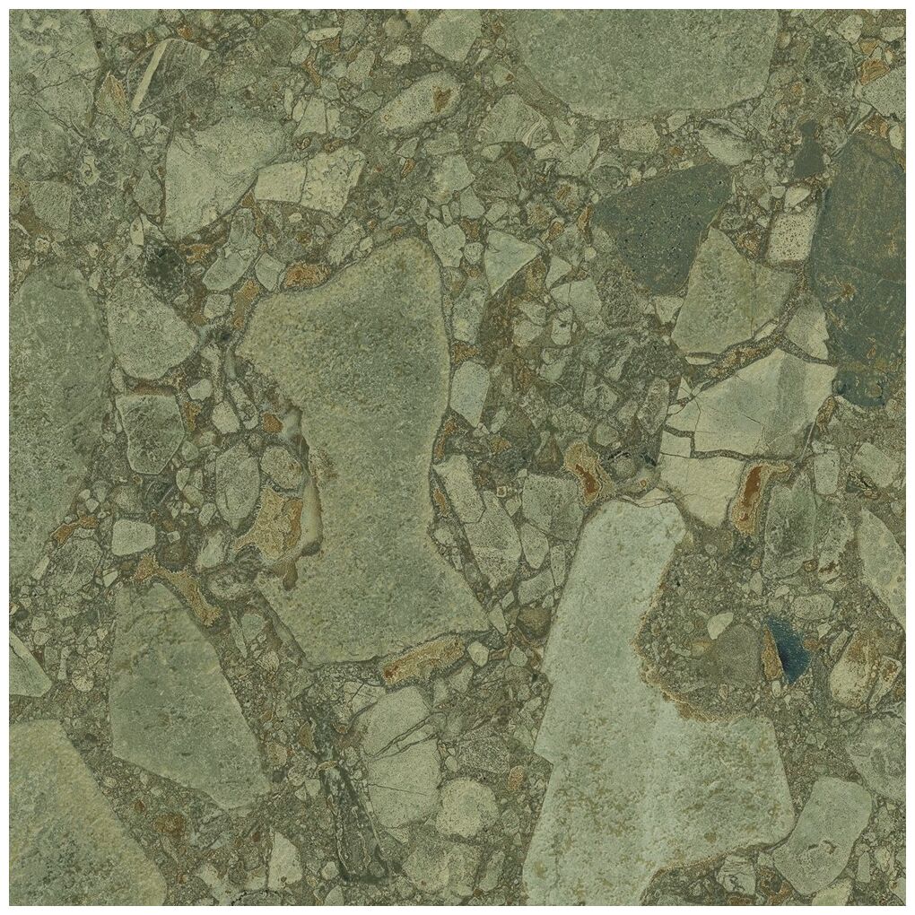 Arcana Green Giada gres 60x60 - zielony gres kamieniopodobny do salonu i przedpokoju
