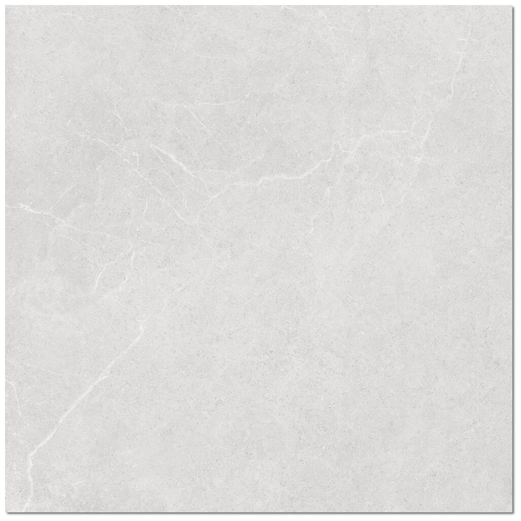 Argenta Storm White gres rektyfikowany 90x90 - gres szkliwiony na podłogę imitujący kamień