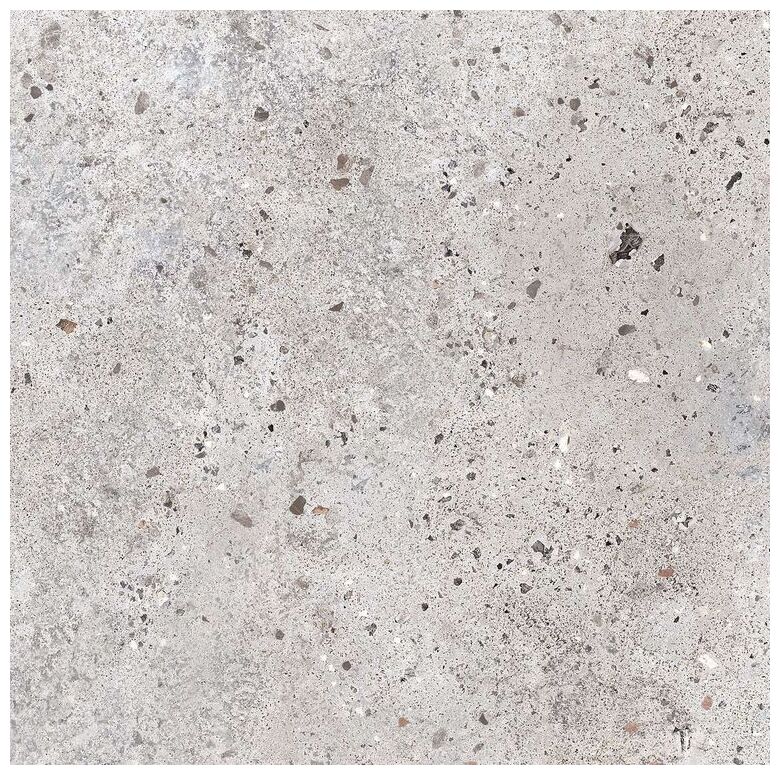 Szary gres szkliwiony Crete 60x60 o matowej cementowej powierzchni i nierównym wzorze