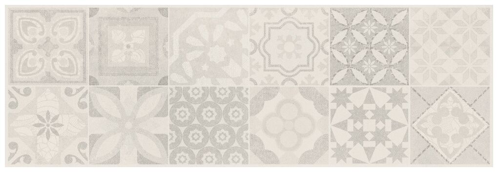 Płytka ścienna Arkety Silver Backstage 40x120 o matowej powierzchni i wzorze w stylu vintage