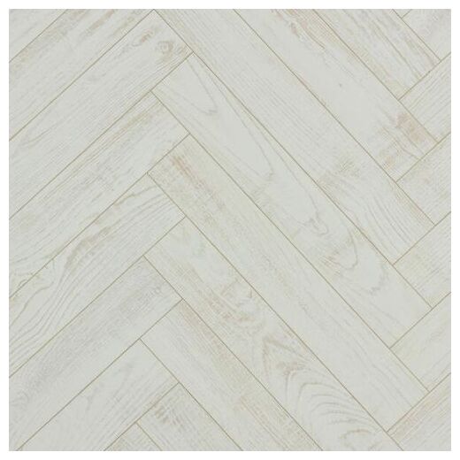 Jasne panele laminowane Chestnut White 62002706 z efektem białej jodełki i widocznymi słojami