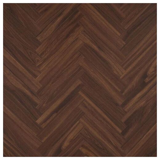 Ciemnobrązowy panel Walnut Brown 62002731 w jodełkę z matowym wykończeniem i wzorem drewna - zdjęcie nr: 2