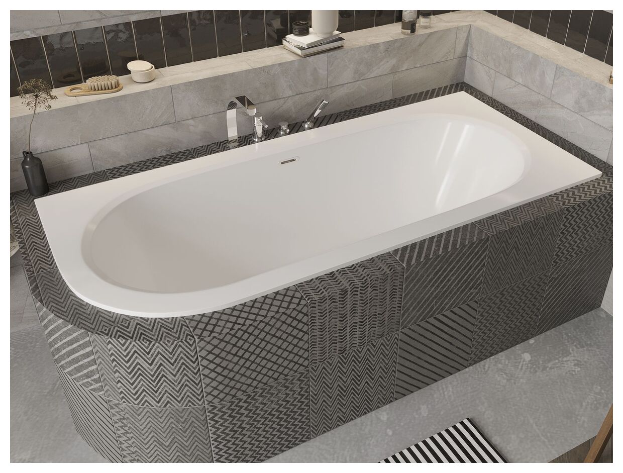 besco avita slim+ 160 syfon złoty wanna asymetryczna lewa 160x75 (wav-160-lpz) 