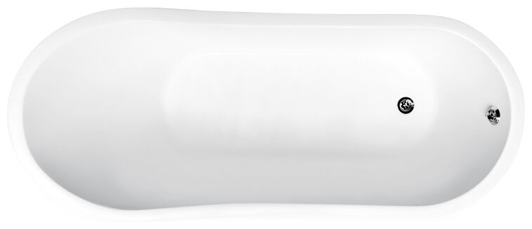 Besco Gloria Glam 160 złota Wanna Wolnostojąca 160x68 (Wmd-160-Glz)