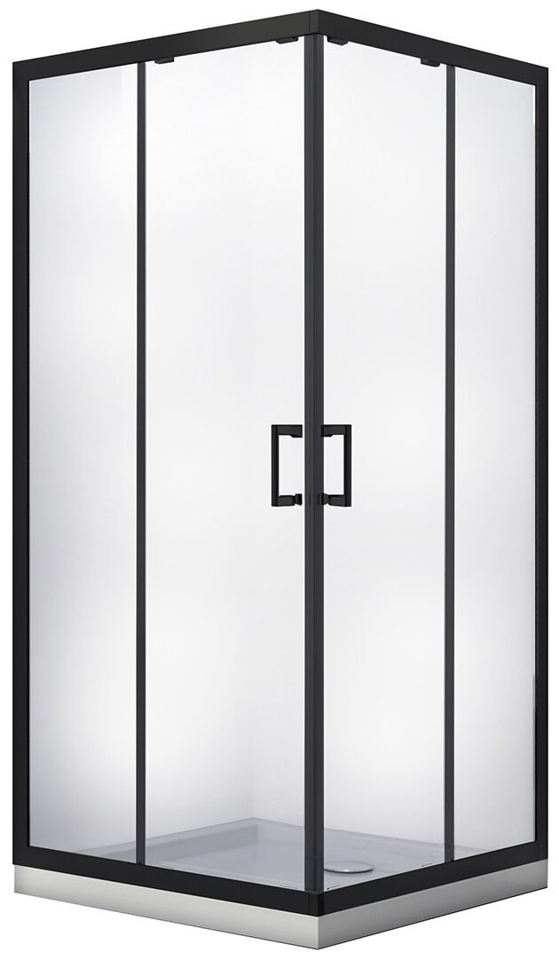besco modern black 80 kabina kwadratowa szkło przejrzyste 80x80x190 (mkb-80-190-c) 