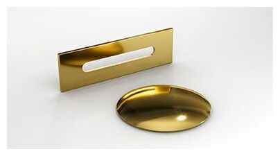 besco navia glam 150 złota wanna wolnostojąca  maskownica syfonu z przelewem złota 150x80 (wa-150-nzz) 