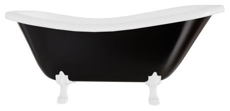 besco otylia b&w170 nogi białe wanna wolnostojąca retro otwór odpływowy i przelewowy 170x77 ot170-bwbi-o 