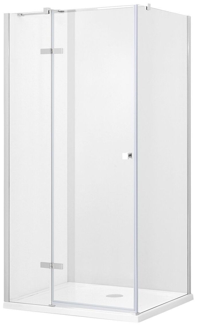 besco pixa 90 l kabina kwadratowa lewa szkło przejrzyste 90x90x195 (pkl-90-195c) - zdjęcie główne